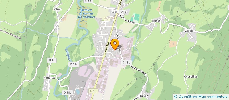 localisation de l'entreprise MONSIEUR NATHAN SIMON  IZERNORE