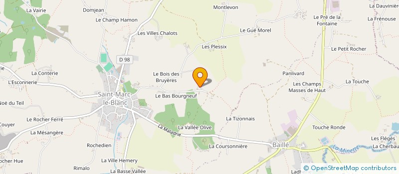 localisation de l'entreprise MONSIEUR NATHAN SOURDIN  SAINT-MARC-LE-BLANC