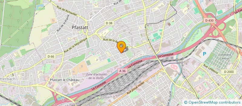 localisation de l'entreprise MONSIEUR NATHAN SY  PFASTATT