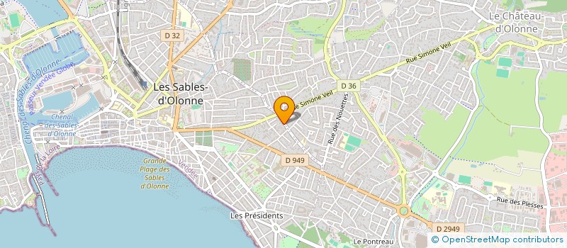 localisation de l'entreprise MONSIEUR NATHAN TABAREAU à LES SABLES-D'OLONNE