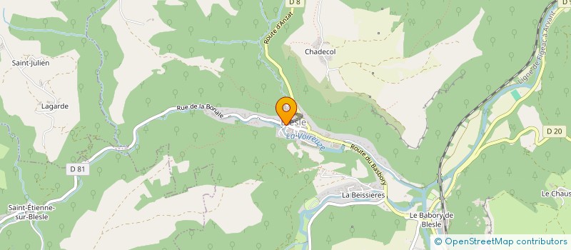 localisation de l'entreprise MONSIEUR NATHAN TROCELLIER  BLESLE