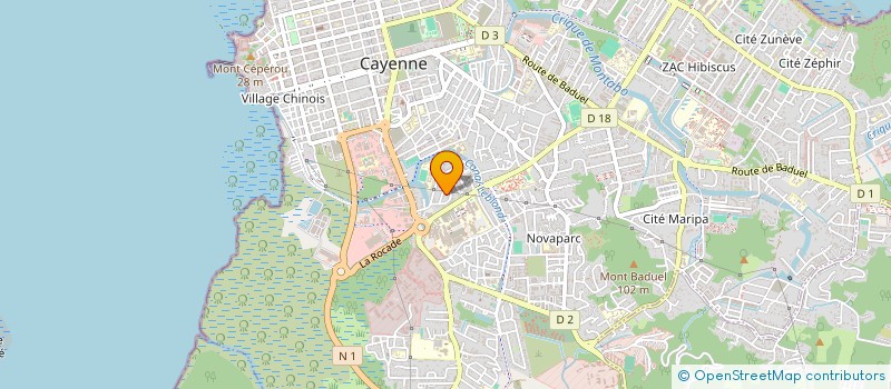 localisation de l'entreprise MONSIEUR NATHAN VANG  CAYENNE