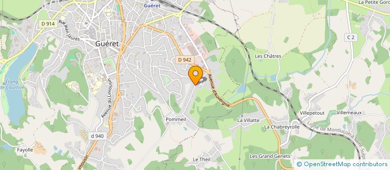 localisation de l'entreprise MONSIEUR NATHAN VIDAL à GUERET
