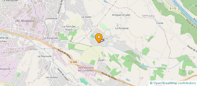 localisation de l'entreprise MONSIEUR NATHAN VINTILLAS  CUNAC