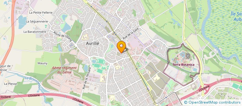 localisation de l'entreprise MONSIEUR NATHANAEL BEAULATON  AVRILLE