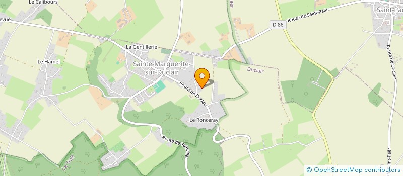 localisation de l'entreprise MONSIEUR NATHANAEL DORANGE  SAINTE-MARGUERITE-SUR-DUCLAIR