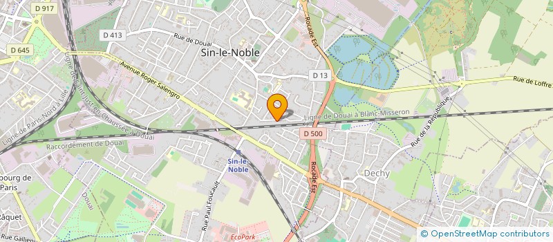 localisation de l'entreprise MONSIEUR NATHANAEL DUPONT  SIN-LE-NOBLE