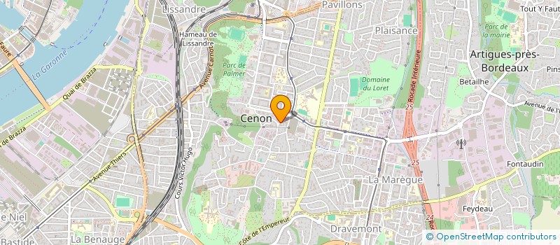 localisation de l'entreprise MONSIEUR NATHANAEL ETELET  CENON