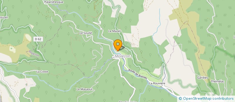 localisation de l'entreprise MONSIEUR NATHANAEL ETIENNE  MOLEZON