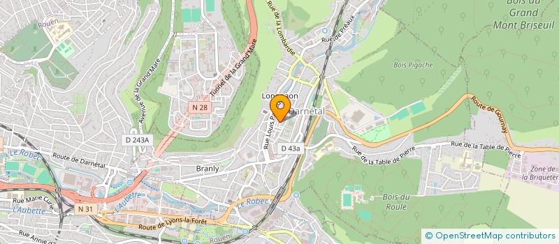 localisation de l'entreprise MONSIEUR NATHANAEL FOILLERET  DARNETAL