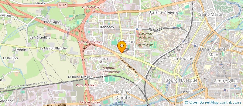 localisation de l'entreprise MONSIEUR NATHANAEL FOLLIN  RENNES