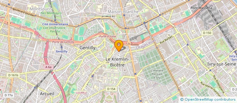 localisation de l'entreprise MONSIEUR NATHANAEL GEORGE  LE KREMLIN-BICETRE