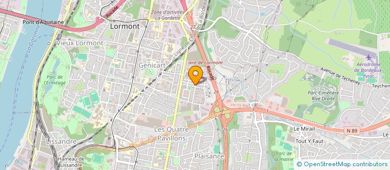 localisation de l'entreprise MONSIEUR NATHANAEL KOUAMELA  LORMONT