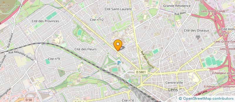 localisation de l'entreprise MONSIEUR NATHANAEL LACOURT  LENS