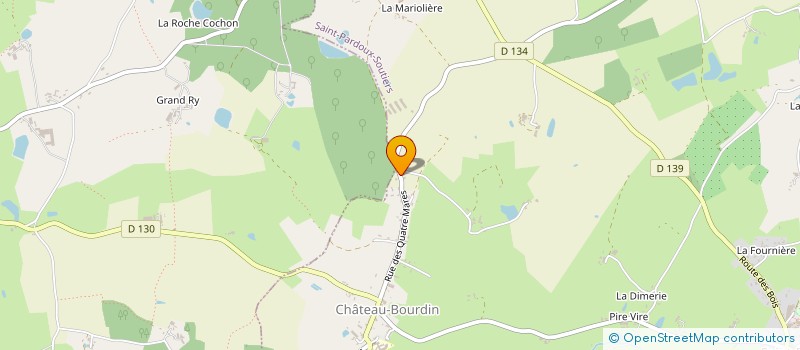 localisation de l'entreprise MONSIEUR NATHANAEL MOINDRON  SAINT-PARDOUX-SOUTIERS