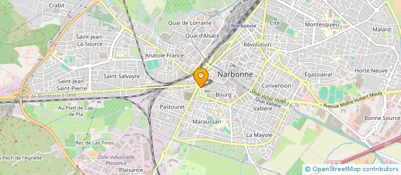 localisation de l'entreprise MONSIEUR NATHANAEL MORENO  NARBONNE