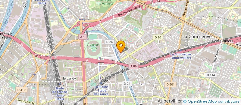 localisation de l'entreprise MONSIEUR NATHANAEL ODRY  AUBERVILLIERS