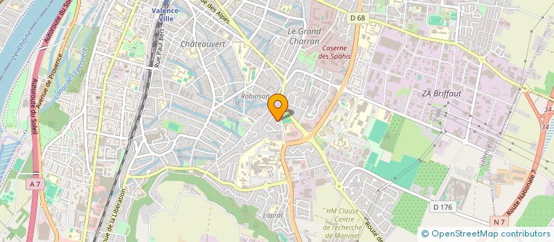 localisation de l'entreprise MONSIEUR NATHANAEL PEYRENT  VALENCE