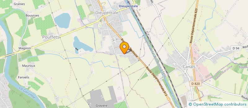 localisation de l'entreprise MONSIEUR NATHANAEL PILORGET  DIEUPENTALE