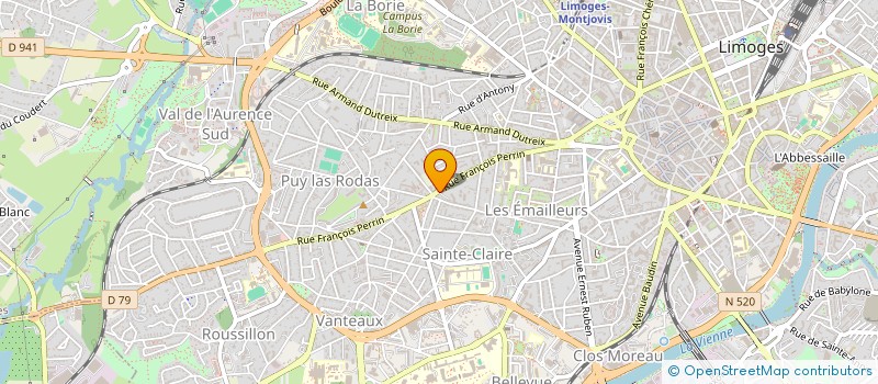 localisation de l'entreprise MONSIEUR NATHANAEL ROULLAND à LIMOGES