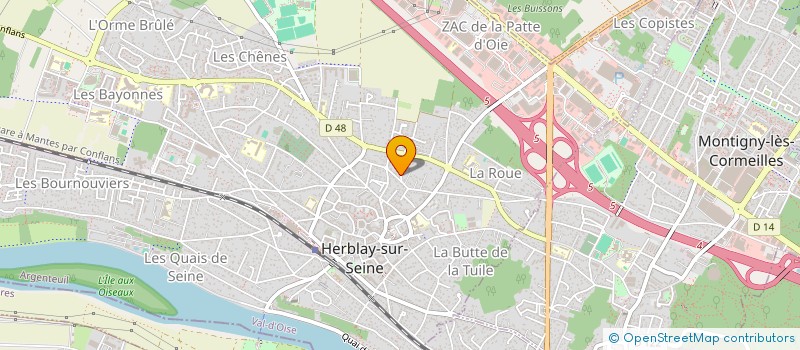 localisation de l'entreprise MONSIEUR NATHANAEL TETOUOM FOTSO  HERBLAY-SUR-SEINE