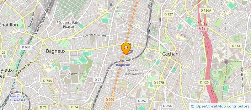 localisation de l'entreprise MONSIEUR NATHANAEL VALENTIN  CACHAN