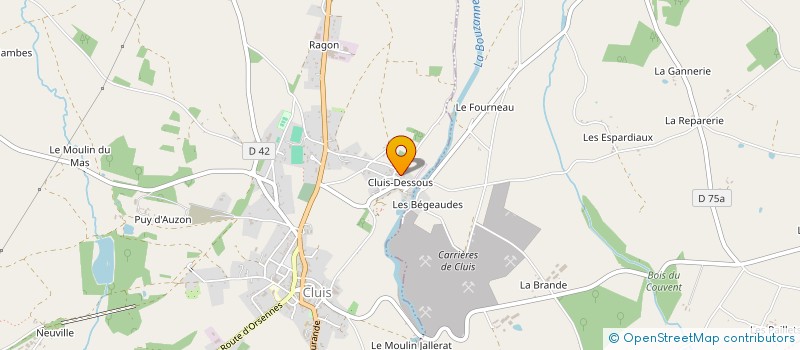 localisation de l'entreprise MONSIEUR NATHANAEL VIGNAU à CLUIS