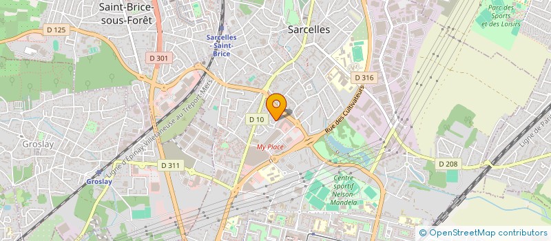 localisation de l'entreprise MONSIEUR NATHANEL NAKACHE à SARCELLES