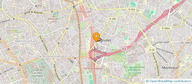 localisation de l'entreprise MONSIEUR NATHANIEL ALHADEFF à BAGNOLET