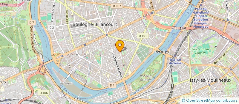 localisation de l'entreprise MONSIEUR NATHANIEL COHEN HADRIA à BOULOGNE-BILLANCOURT