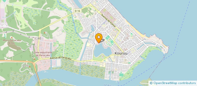 localisation de l'entreprise MONSIEUR NATHANIEL ETIFIER  KOUROU