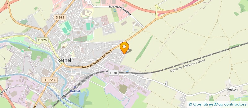 localisation de l'entreprise MONSIEUR NATIONALISTE BOGANDA MACKPAYEN  RETHEL