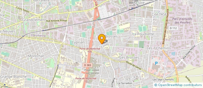 localisation de l'entreprise MONSIEUR NATO PAUVIL  VILLEURBANNE