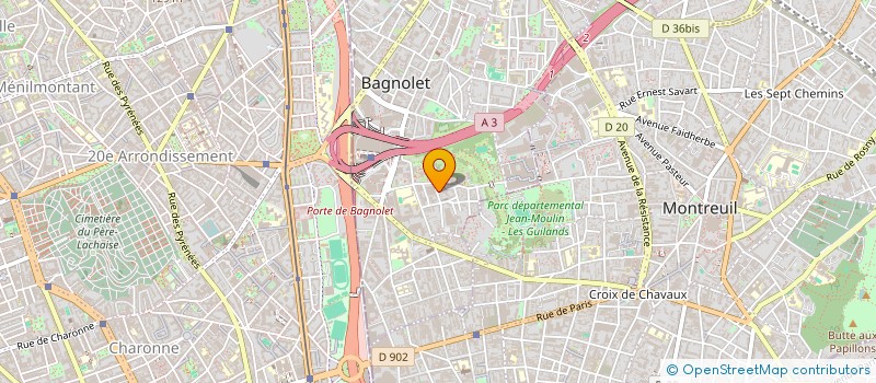 localisation de l'entreprise MONSIEUR NAVARATNAM NAVARUPAN à BAGNOLET