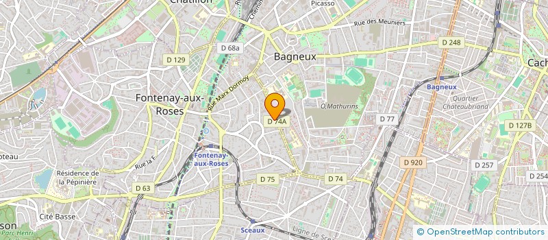 localisation de l'entreprise MONSIEUR NAWFAL BENCHIHA à FONTENAY-AUX-ROSES