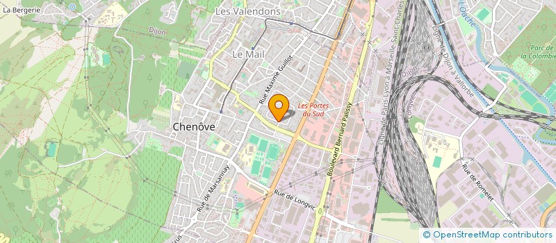 localisation de l'entreprise MONSIEUR NAWFEL MELLAK  CHENOVE