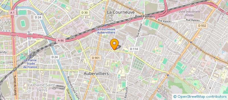 localisation de l'entreprise MONSIEUR NAWID AHMAD KHAN à AUBERVILLIERS