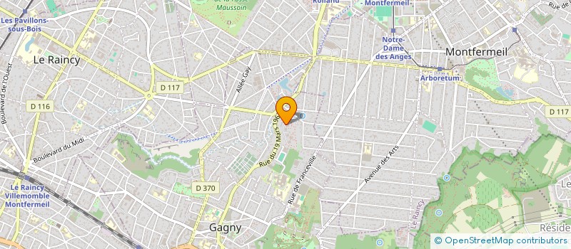 localisation de l'entreprise MONSIEUR NAWID AMIRI à GAGNY