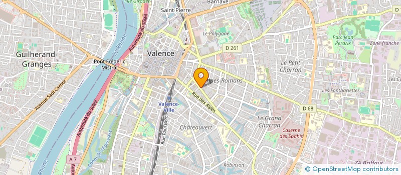 localisation de l'entreprise MONSIEUR NAWRRY BOUDET  VALENCE