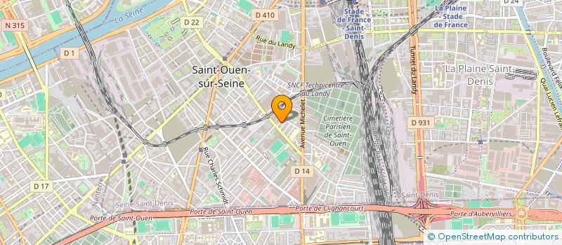 localisation de l'entreprise MONSIEUR NAYADE WASUYA IBRAHIM à SAINT-OUEN-SUR-SEINE