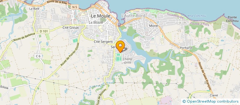 localisation de l'entreprise MONSIEUR NAZAIRE OUJAGIR à LE MOULE