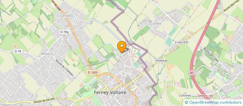 localisation de l'entreprise MONSIEUR NAZIM AMARSY NOURALLAH  ORNEX