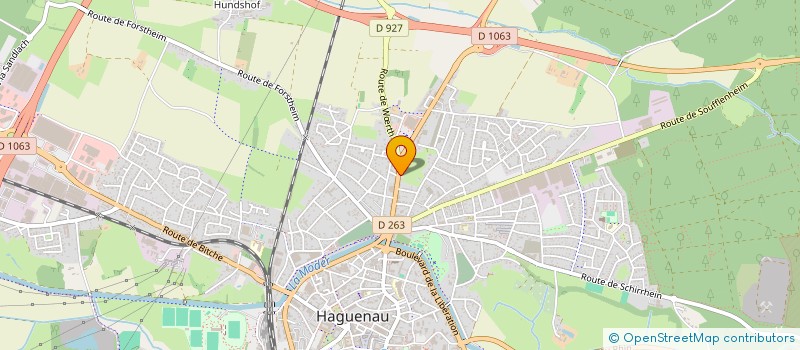 localisation de l'entreprise MONSIEUR NAZIM SONMEZ  HAGUENAU