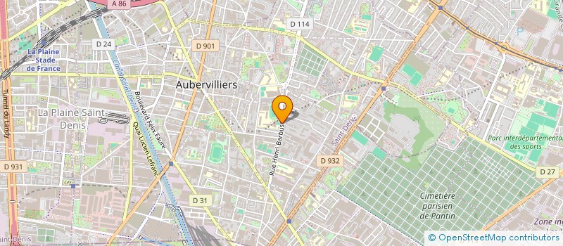 localisation de l'entreprise MONSIEUR NAZIR AHAMED  AUBERVILLIERS