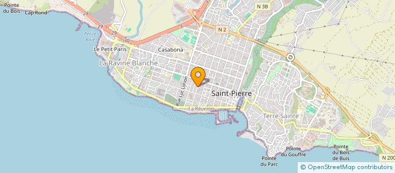 localisation de l'entreprise MONSIEUR NAZIR ALLY MAMODE MANDJEE à SAINT-PIERRE