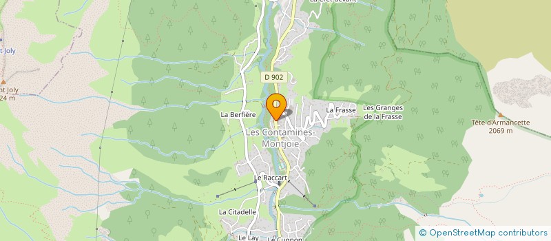 localisation de l'entreprise MONSIEUR NAZZARENO BORELLO  LES CONTAMINES-MONTJOIE