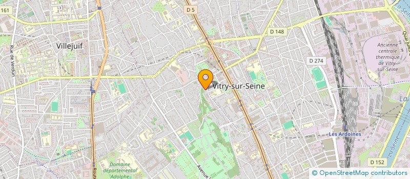 localisation de l'entreprise MONSIEUR NBADRA SANGARE  VITRY-SUR-SEINE