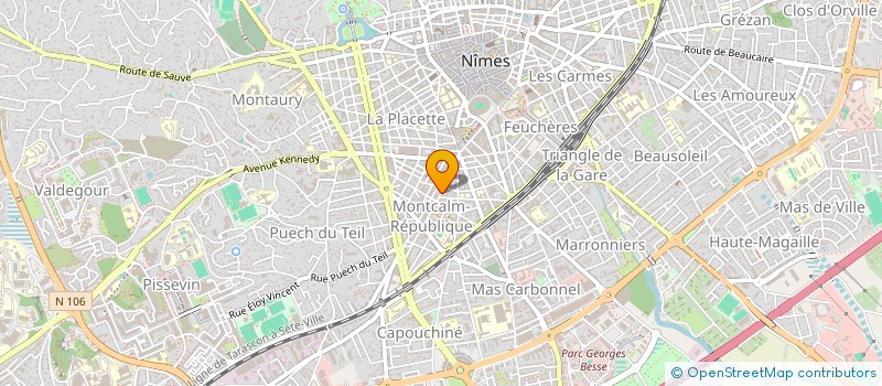 localisation de l'entreprise MONSIEUR NDIAGA THIOUB  NIMES