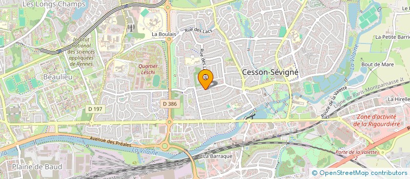 localisation de l'entreprise MONSIEUR NDIAGAA GUEYE  CESSON-SEVIGNE