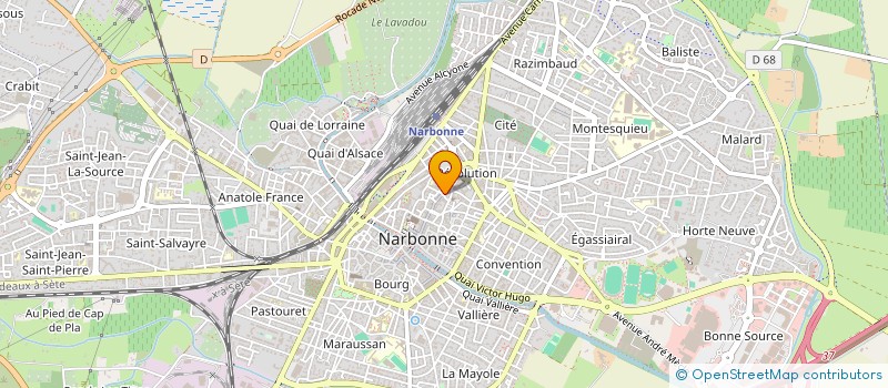 localisation de l'entreprise MONSIEUR NDIASSE DIAGNE  NARBONNE